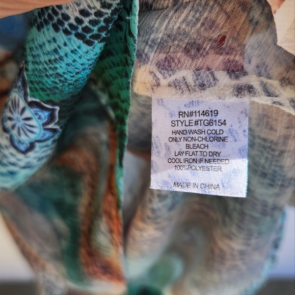 Harlow Zee | Boho Sheer Top | Women's XS | Multicolor | NWT - Picture 5 of 7